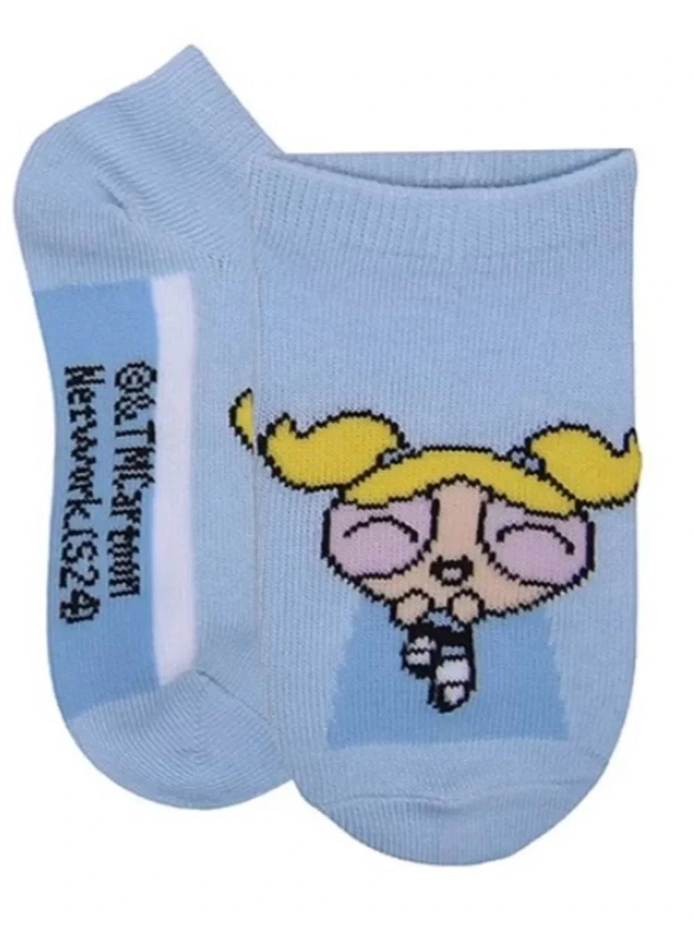 POWERPUFF GIRLS Little & Big Kid Girls 6 Pair  No Show Socks SZ. 4/6